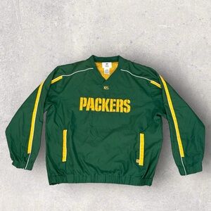Green Bay Packers Pullover Windbreaker Jacket Men’s Size XL NFL Team Apparel
